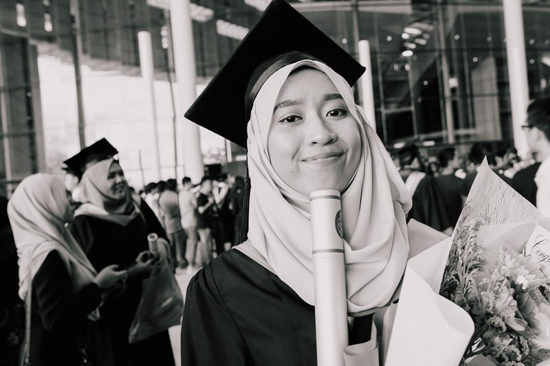 Najihah Najlaa at Graduation