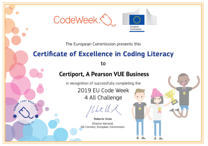EU Code Week Certificate