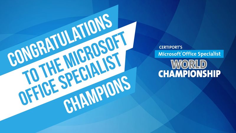 Introducing the 2023 Microsoft Office Specialist World Champions