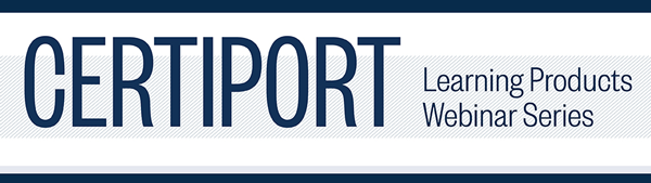 Certiport Learning Product Webinar Series