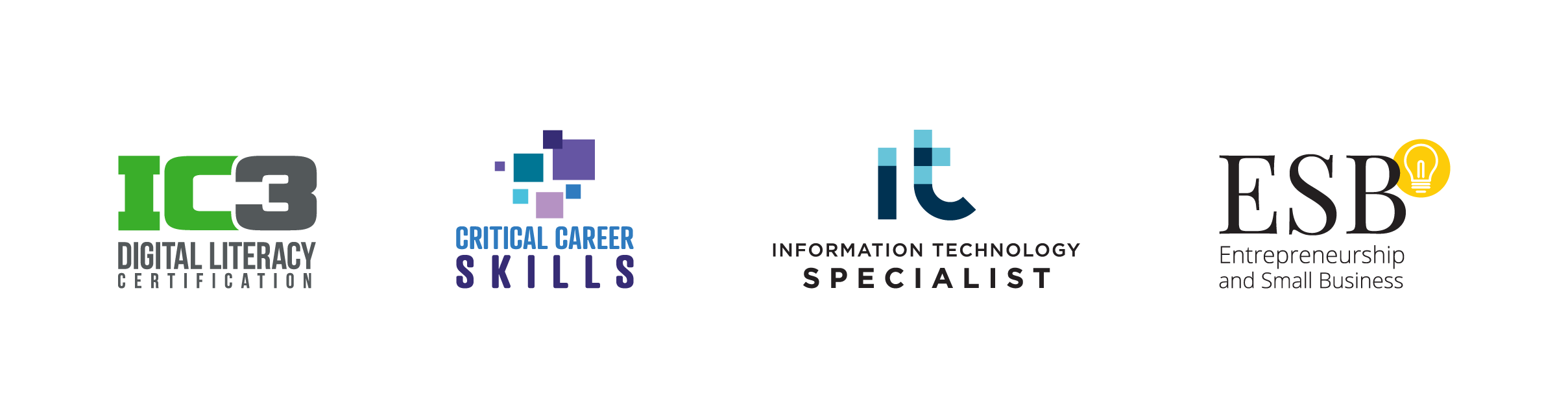 IC3 Ditigital Literacy Certification, Critical Career Skills, Information Technology Specialist, ESB